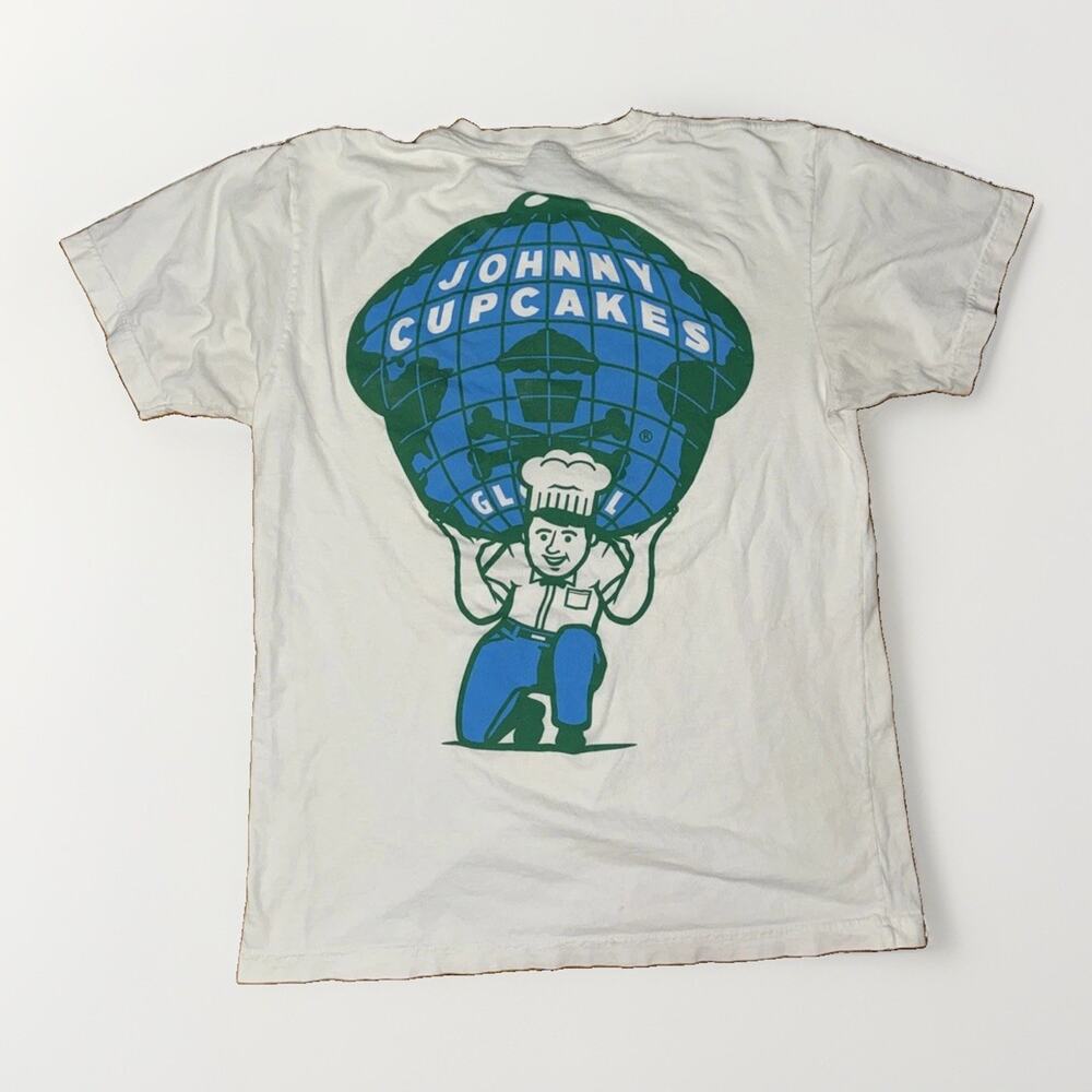 Johnny Cupcakes T-Shier White Med 19x26